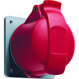 332 RU6 Розетка панельная с прямым унифицированным фланцем 32A, 3P+E, IP44 ABB