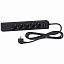 Удлинитель 5 розеток 2к+з, кабель 3м, 2 usb (чёрный) Unica Extend Schneider Electric. Вид 1.