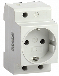 РАр 10-3-ОП (SHUKO) Розетка на DIN-рейку с заземлением ИЭК. Вид 1