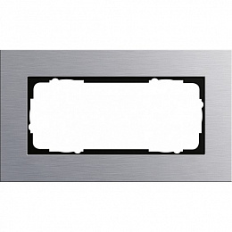 Рамка 2-постовая (алюминий) Espirit Gira. Вид 1