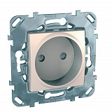 Розетка без заземления, со шторками, 16 а, 250 в (бежевый) Unica Schneider Electric