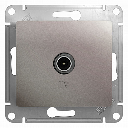 Розетка TV, механизм (платина) Glossa Systeme Electric. Вид 1