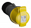 Розетка кабельная easy&safe 232ec4,32а,2p+e,ip44,4ч ABB. Вид 1.