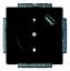 20 EUCBUSB-885-500 Розетка SCHUKO 16А 250В с защитными шторками, с USB 700мА, серия Future/Axcent/Carat/Династия, чёрный бархат АВВ. Вид 1.
