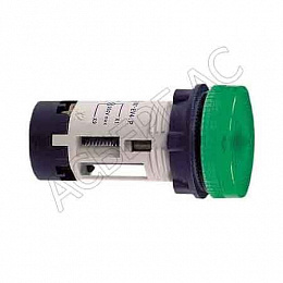 Лампа зелёная со встроенным светодиодом 24В AC/DC Schneider Electric. Вид 1