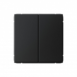 Выключатель 2-кл. кнопочный, сх.2, 10А, механизм (карбон) ARTGALLERY Systeme Electric. Вид 1
