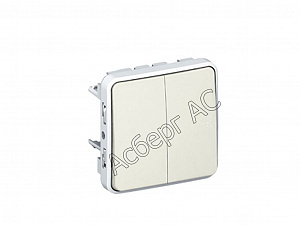 Переключатель двойной, (белый) IP55 Plexo Legrand. Вид 1