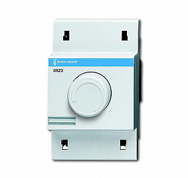 6586-500 Механизм светорегулятора Busch-Dimmer для LED-ламп, поворотный, 2-100 Вт/Ва, для установки на DIN-рейку ABB. Вид 1