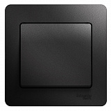 Выключатель 1-клавишный, сх.1, 10АХ, в сборе (антрацит) Glossa Systeme Electric