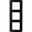 Рамка 3-постовая (алюминий, черный/антрацитовый) B.3 Berker. Вид 1.