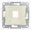Адаптер для 1 коннектора RJ45, systimax, кат. 5е, кат. 6, utp (бежевый) Sedna Schneider Electric. Вид 1.