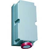4125RL6W Розетка для монтажа на поверхность с подключением шлейфа 125A, 3P+N+E, IP67, 6час ABB