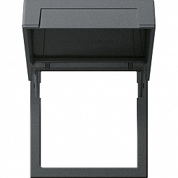 Монтажная рамка с крышкой (антрацит) System 55 Gira. Вид 1