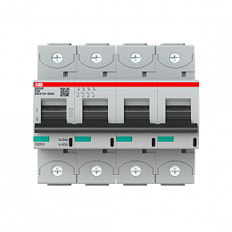 S804P C80 Автоматический выключатель 4-полюсный, 80A, 50kA (хар-ка C) ABB. Вид 1