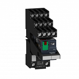 Промежуточное реле 4ПК 6А (~230B AC) со светодиодом (в сборе) Schneider Electric. Вид 1