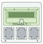 Бокс 12 мод.+ 3 отверстия настенный IP65 Schneider Electric. Вид 1.