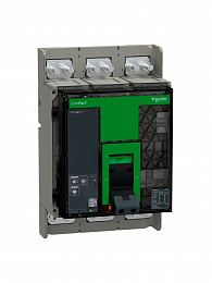 NS1250N Автоматический выключатель 3-полюсный, 1250А, MIC 2.0, 50 kA Schneider Electric. Вид 1