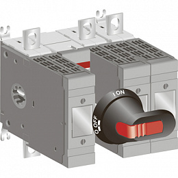 OS32GD12P Рубильник 3-полюсный на 32A c ручкой, под предохранитель 000 , ABB. Вид 1