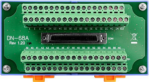 Выносная плата с разъемом 68-pin SCSI II Female, до 15В ICP DAS. Вид 1