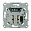 Механизм электронного выключателя, 2 канала Merten D-Life Schneider Electric. Вид 1.