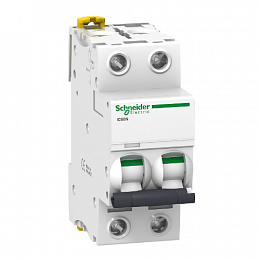 iC60N 2P 32А Автоматический выключатель 2-полюсный, 32А, 6кА (хар-ка B) Schneider Electric. Вид 1