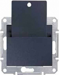 Выключатель карточный, 10а, 250В (графит) Sedna Schneider Electric. Вид 1