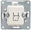 Выключатель 1-клавишный, 2-полюсный, 16АХ, механизм (шампань) Wessen 59 Schneider Electric. Вид 1.