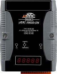 PC-совместимый контроллер 80MHz, 31B NVRAM, 512 KB энергонезависимой SRAM, 1xRS232, 1xRS485, 1xFastLAN, 12-48 VDC ICP DAS. Вид 1
