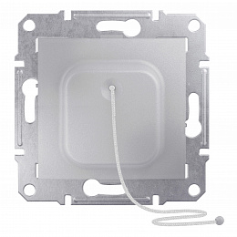 Кнопка со шнурком, сх. 1, 10а, 250В (алюминий) Sedna Schneider Electric. Вид 1