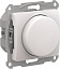 Светорегулятор поротно-нажимной, LED, RC, 400Вт, мех., (перламутр) Glossa Systeme Electric. Вид 1.
