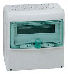 Бокс 12 мод. с плоской панелью IP65, номинальный ток	63А Schneider Electric. Вид 1