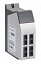 Интерфейсный модуль с 4х100 BaseFx Ethernet, Multi Mode, разъемы SC MOXA. Вид 1.