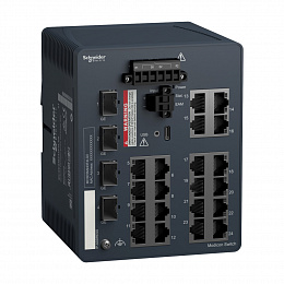 Коммутатор управляемый Modicon, 20TX/4SFP 1Gb Schneider Electric. Вид 1