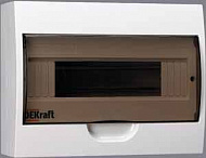 ЩРН-П-12 Корпус модульный пластиковый, настенный на 12 модулей IP41 200х256х96мм DEKraft