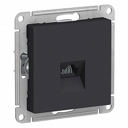 Розетка компьютерная RJ45, кат. 5Е, механизм (карбон) Atlas Design Systeme Electric. Вид 1