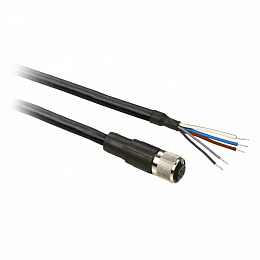 Кабель с коннектором. м12,5 pin, 5м,разъем пр. Schneider Electric. Вид 1