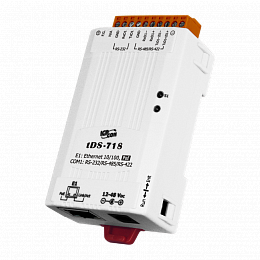 Ethernet сервер устройств, PoE, 1xRS-232/422/485, RoHS ICP DAS. Вид 1