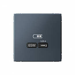 Розетка USB, тип-С 65Вт высокоскор.заряд. QC, PD, механизм (грифель) ARTGALLERY Systeme Electric. Вид 1