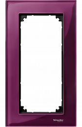 Рамка 2-постовая, sm б/перегородки (стекло рубин) Merten M-Elegance Schneider Electric. Вид 1
