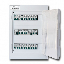 Щит квартирный-2 ОПТИМУМ (2-х комнатная, DEKraft) Асберг АС. Вид 1