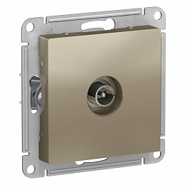 Розетка TV, механизм (шампань) Atlas Design Systeme Electric. Вид 1