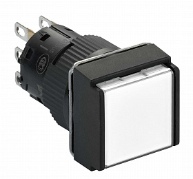 Кнопка с подсветкой но нз 12v xb6ecw1j1p Schneider Electric. Вид 1