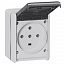 Розетка IP55 3К+Н+З 32А, 400В Plexo  Legrand. Вид 1.
