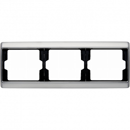 Рамкa 3-постовая (нержавеющая сталь) Arsys Berker. Вид 1