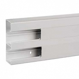 Короб 2-х секционный 165х55 с крышкой ПВХ RAL9003 Schneider Electric. Вид 1