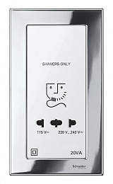 Рамка 2-постовая, sm б/перегородки (металл хром) Merten M-Elegance Schneider Electric. Вид 1