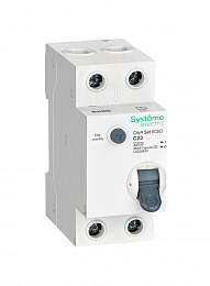 Дифф. автомат 1P+N, 20А, 30mA, тип AC, 6kA (хар-ка C) City9 Systeme Electric. Вид 1