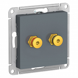АудиоРозетка двойная (грифель) Atlas Design Systeme Electric. Вид 1