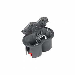 Розеточный напольный лючок на 2 поста, 45x45 mm Schneider Electric. Вид 1