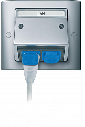 Рамка 1-постовая с винт. креплениями (алюминий) Merten Aquadesign Schneider Electric. Вид 1